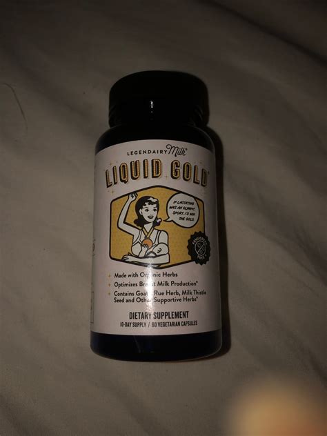 Liquid Gold Organic Lactation Blend Optimize Breast Milk Production