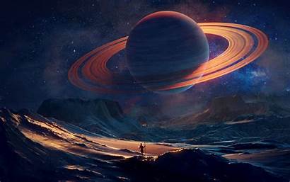 Space Planet Traveler Widescreen Background