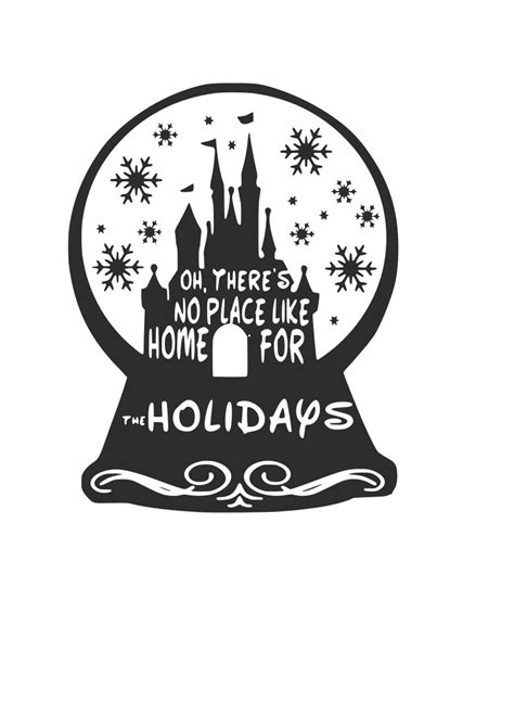 Disney Home For The Holidays Cinderella Castle Svg Etsy