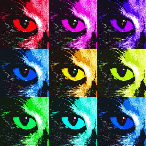 Cats Eye In Hues Digital Art By Betsy Knapp Fine Art America