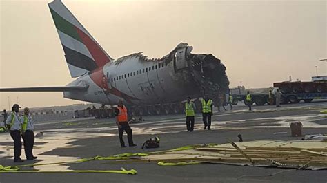 Images Of The Emirates Plane That Burst Into Flames In Dubai Photo Gallery