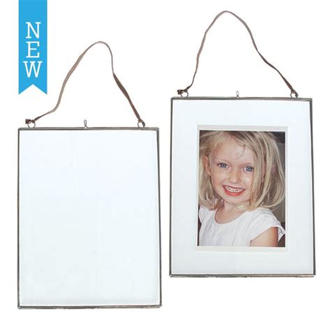 ﻿glass Hanging Frame In Silver 25x20cm ﻿rex London Frame Hanging Frames Glass Photo Frames