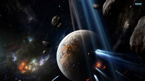 Outer Space Stars Planets Earth 1920 X 1080