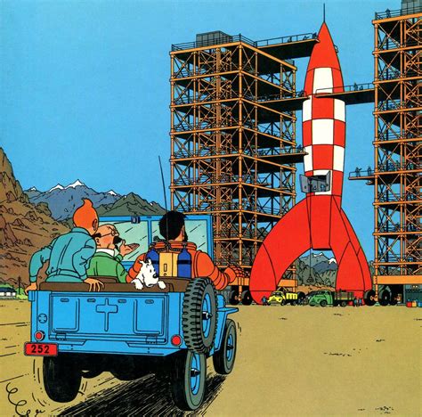 Tintin Sur La Lune Avant Neil Armstrong Bulle Dencre