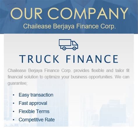 Senior credit analyst at chailease berjaya credit sdn bhd. Chailease Berjaya Finance Corporation - Home | Facebook
