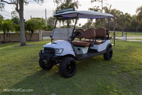 Club Car Precedent 6 Passenger Efi Gas Alpha White Sku 636 Miami Golf