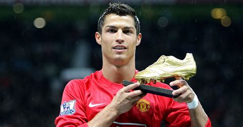 Cristiano Ronaldo Presents His European Golden Boot At Old Trafford