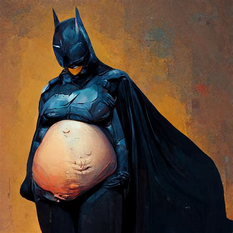 i give you pregnant batman don t ask me why i searched what i searched r midjourney