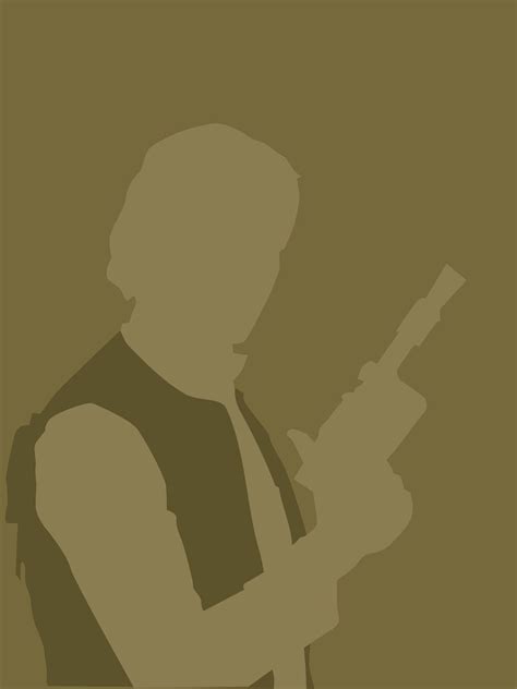 Han Solo Minimalist Poster Minimalist Art Obi One Star Wars Light