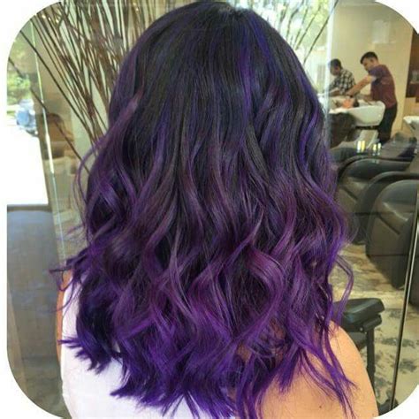 Pin By Juny B On Hair Purple Ombre Hair Dark Purple Hair Color Dark Purple Hair