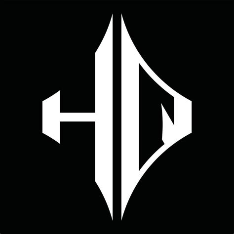 Hq Logo Monogram With Diamond Shape Design Template 16154532 Vector Art