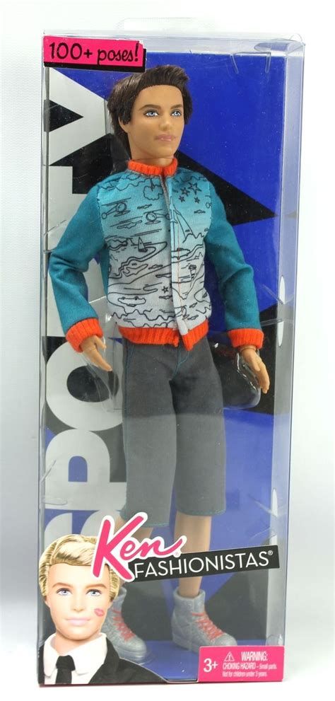 2010 Ken Fashionistas Sporty 100 Poses Swappin Styles Wave 2 Brunette