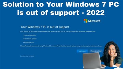 Fix Windows 7 Pc Is Out Of Support In 2023 Fix Windows 7 No