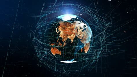 Earth Globe With Transparent Night Map Of Stock Motion Graphics Sbv