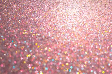 Pink Glitter Festive Blurred Background Abstract Sparkling Beautiful