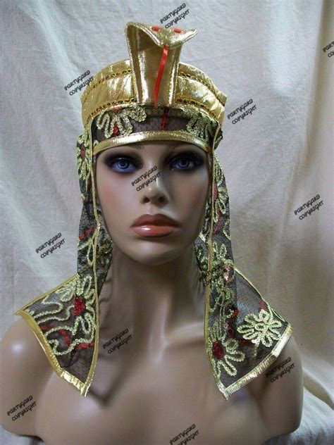 Egyptian Snake Gold Headpiece Asp Tut Nile Queen Egypt Goddess