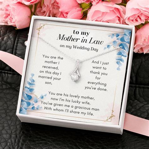 To My Mother In Law Wedding Gift From Bride Mother Of Groom Etsy