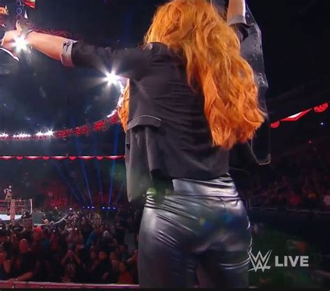 Wwe Babes Becky Lynchs Booty In Leather Pants
