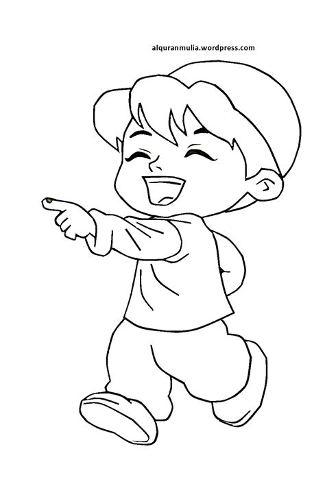 Gambar Kartun Anak Tk Muslim | Top Gambar