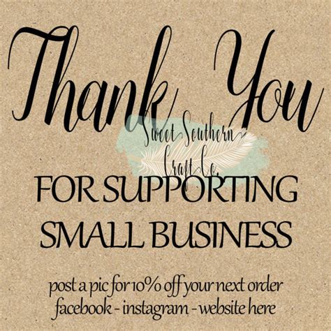 Thank you for supporting my small business cards. Thank You For Supporting Small Business,Etsy Shop Seller Thank You Card, Printable,Digital ...