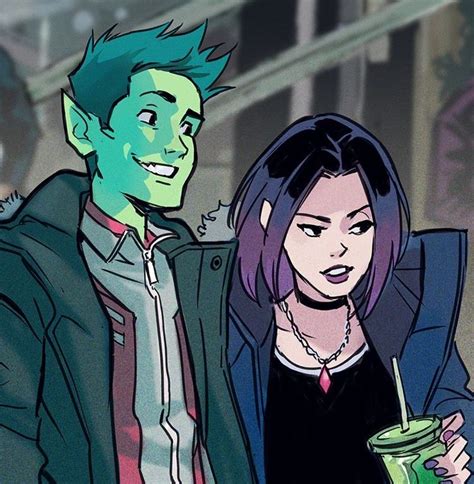Beast Boy And Raven On A Date As Boyfriend And Girlfriend Юная лига