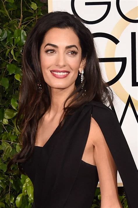 Amal Clooney Golden Globes Hair Women