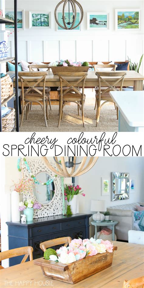 Colourful Spring Dining Room Tour The Happy Housie