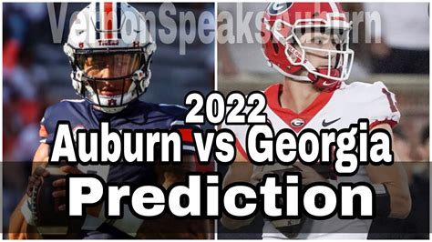 Auburn Vs Georgia Football Prediction Youtube