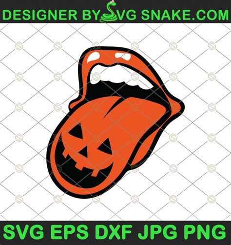 Pumpkin Tongue Svg Sexy Fall Lips Svg Halloween Mouth Svg Svg Snake