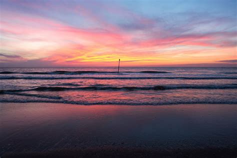 Sonnenuntergang Am Meer Foto And Bild Europe Benelux Netherlands