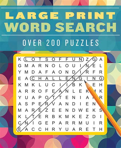 Large Print Word Search Book By Editors Of Portable Press Official