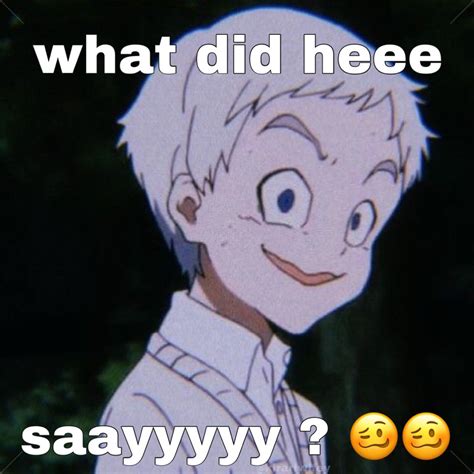 Norman The Promised Neverland Memes Funny Anime Pics Anime Funny Really Funny Pictures