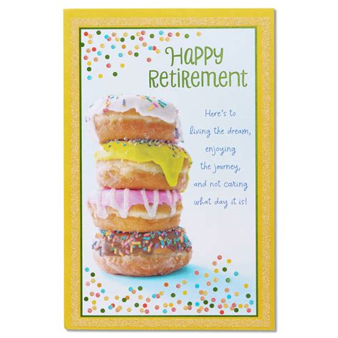 American Greetings Doughnuts Retirement Congratulations Card With