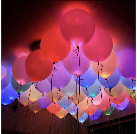 Glow In The Dark Balloon Decorations Led Balloons Light Up Balloons