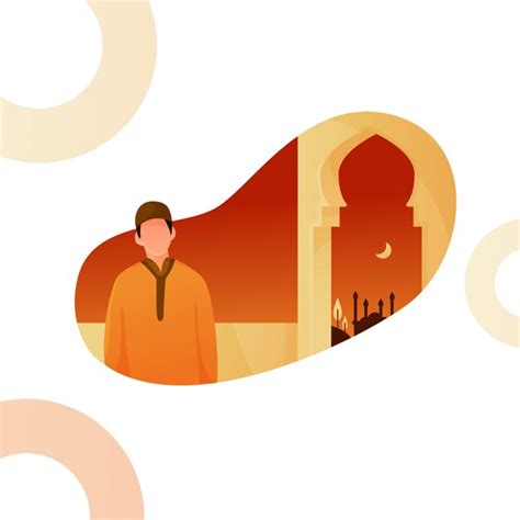 Premium Vector Illustration Of A Man In The Ramadan