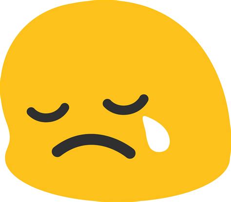 Sad Face Emoji Clipart Android Sad Face Emoji 2000x2000 Png Download