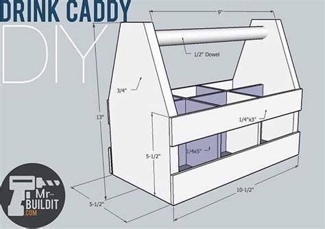 Build a simple tote for da beers what better way to brighten someones day than with great beer similar totes sell for up to $50, but you can build this one for half the price! DIY Drink Caddy - Build A Drink Carrier For Drinks On The Go | Beer caddy diy, Beer carrier diy ...