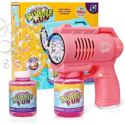 panacare pistolets à bulles de savon machine à bulles de savon gun enfants 10000 bulles minute