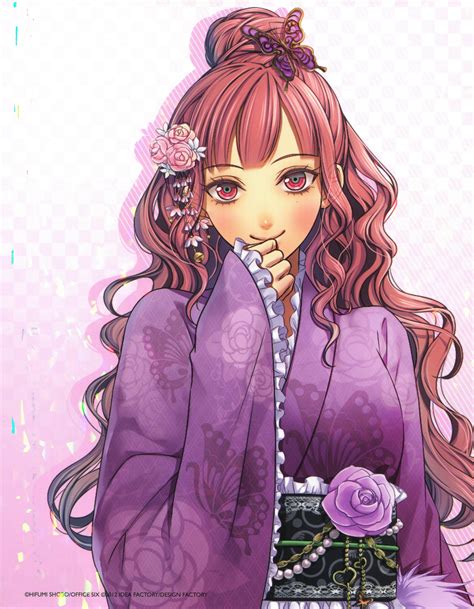 Mine Long Hair Kimono Red Eyes Anime Amnesia Japanese