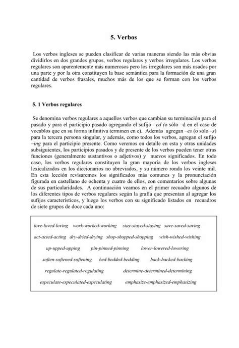 PDF 5 Verbos APUNEXPO Asociación de Profesores de la apunexpo