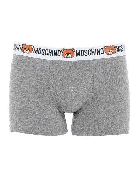 Moschino Boxer In Grey Modesens Moschino Gym Shorts Womens Fashion