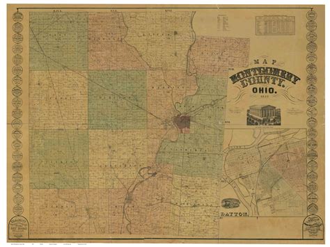 The John Matthews 1804 Map Of Montgomery County Ohio Ozark
