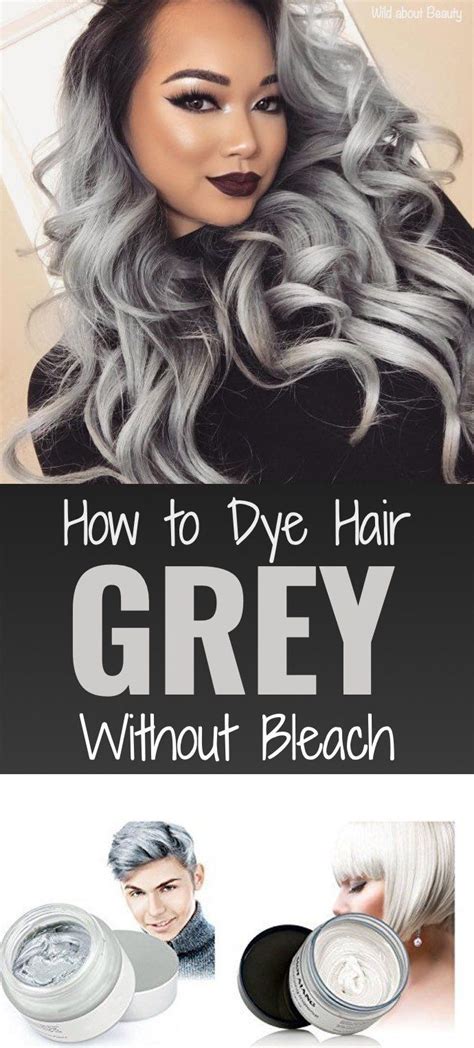 How To Dye Hair Grey Without Bleach Is It Possible Page Grey