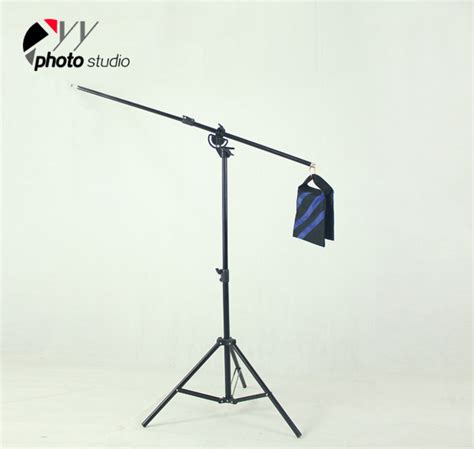Heavy Duty 2 In 1 Rotatable Studio Boom Stand Light Stand 12lb Load
