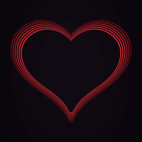 Outline Romantic Love Symbol Of Beautiful Heart Shape 4999529 Vector