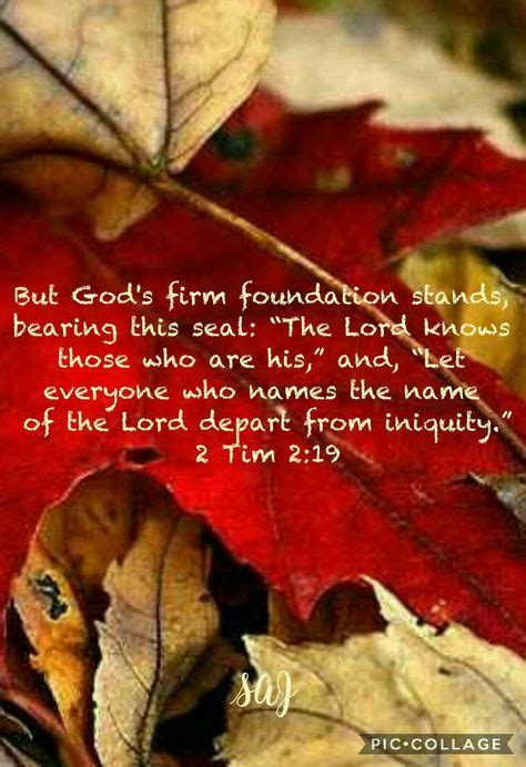 2 Timothy 219 Faith Of Our Fathers Scripture Verses