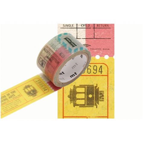 masking tape prédécoupé motif ticket les papiers de lucas