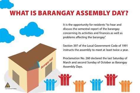 Barangay Assembly Our Avenue To A More Transparent Governance