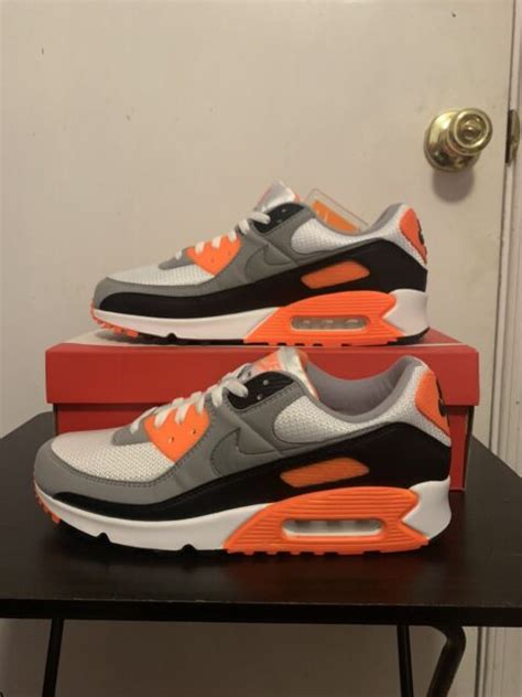 Size 11 Nike Air Max 90 Total Orange For Sale Online Ebay