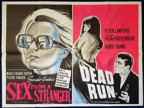 sex from a stranger dead run double bill british quad movie poster moviemem original movie posters